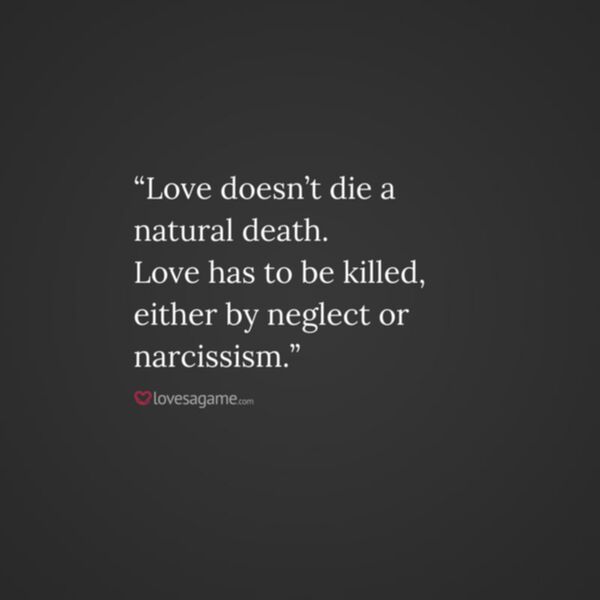 Quote Narcissism Love
