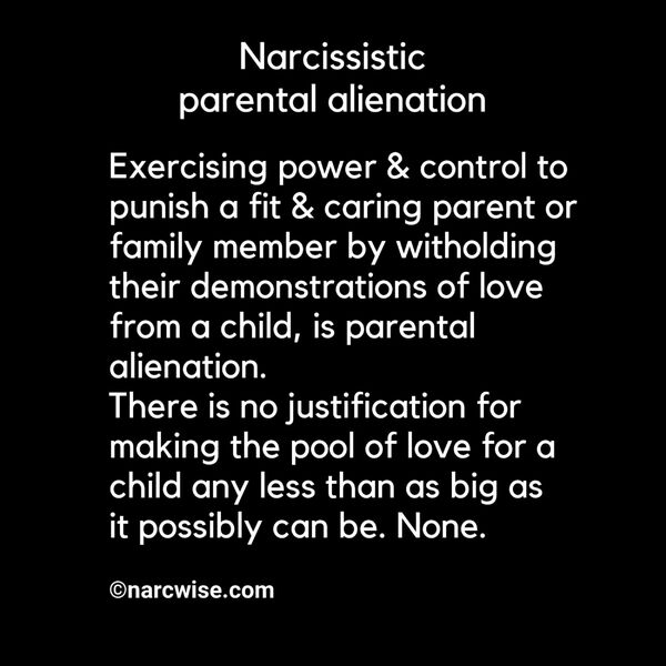 Narcissistic Parental Alienation