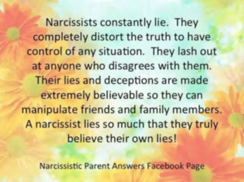 Quote Narcissist Truth and Lies